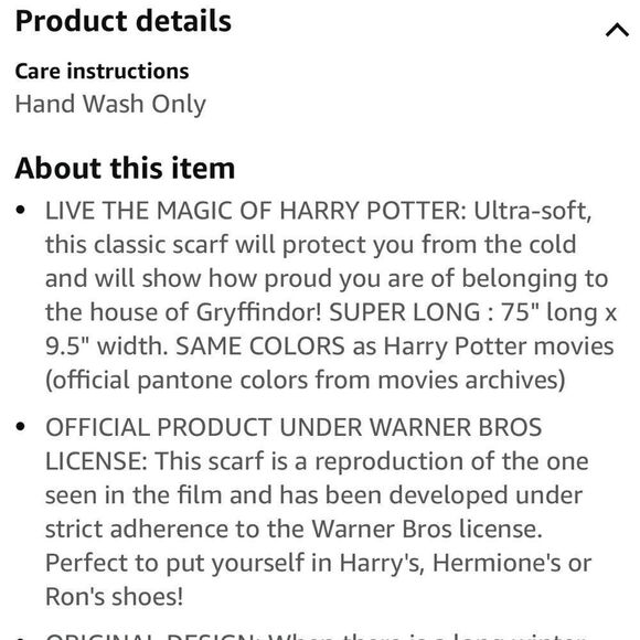 Disney Cinereplicas Harry Potter - Scarf Classic Gryffindor - Official EUC - Picture 6 of 8